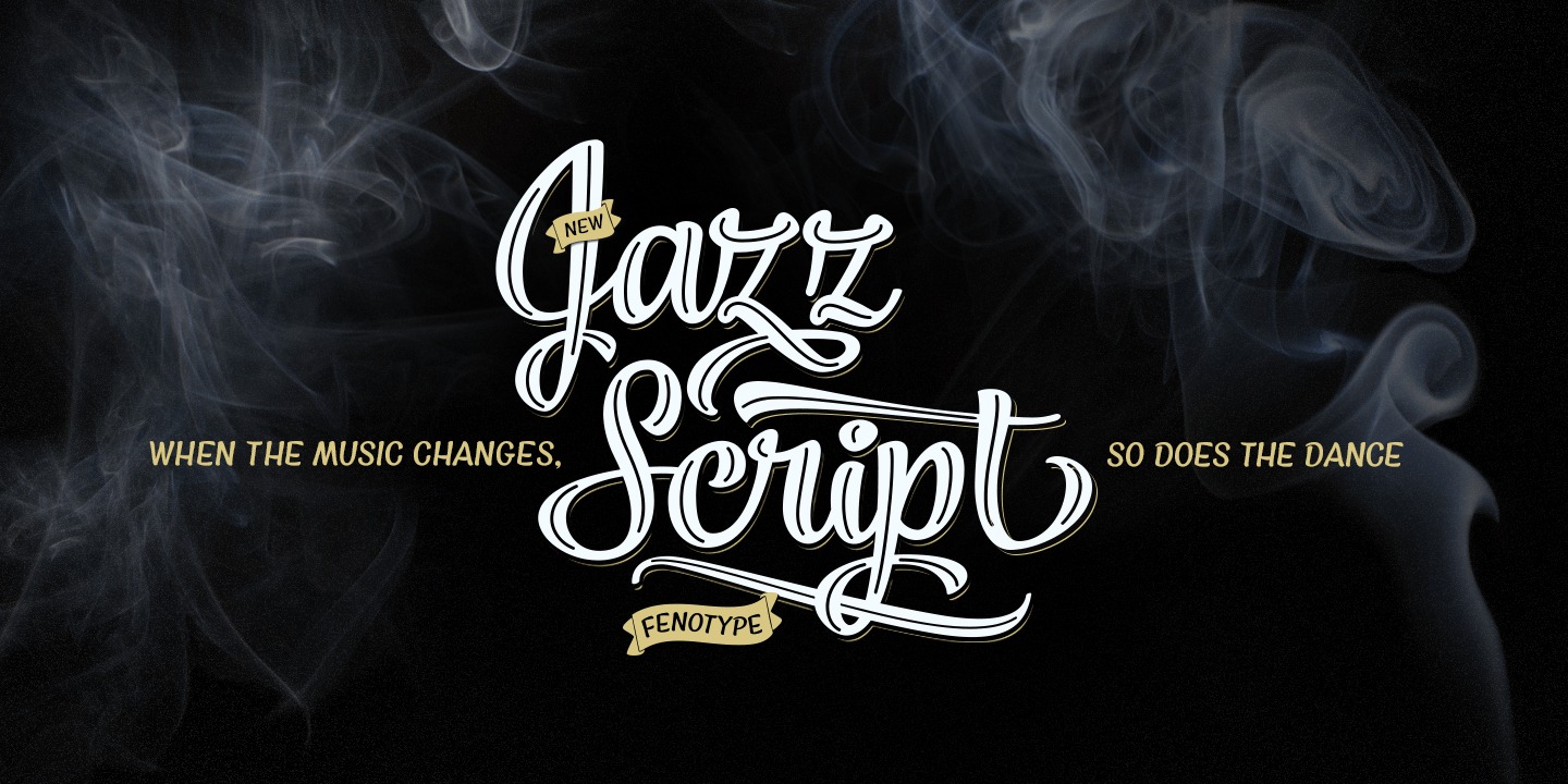 Ejemplo de fuente Jazz Script #1